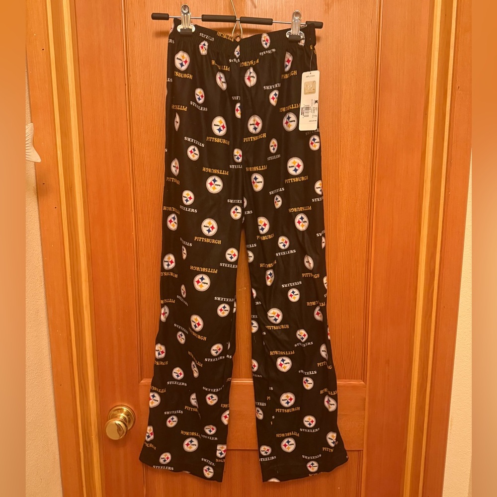 NFL Pittsburgh Steelers Black Lounge Pants - Picture 1 of 7